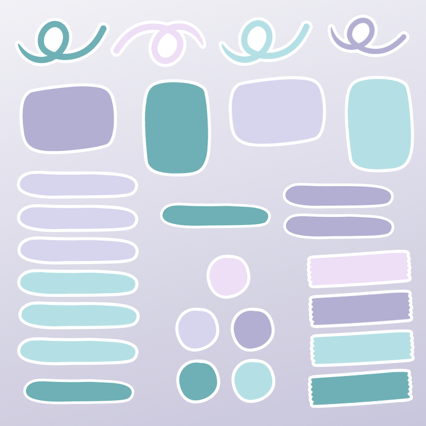 Journalling Shapes | Sticker Pack