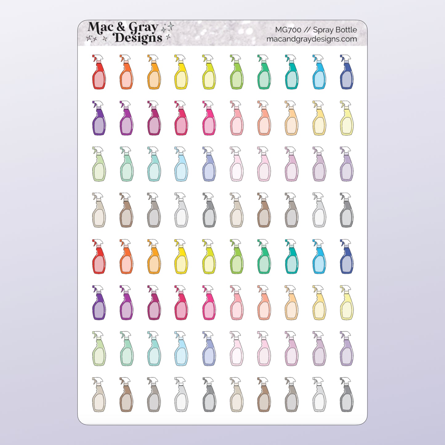 Spray Bottle | Functional Stickers