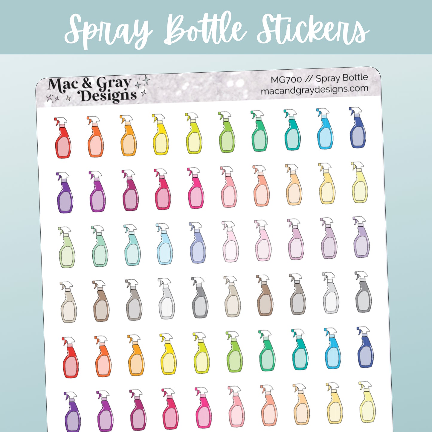 Spray Bottle | Functional Stickers
