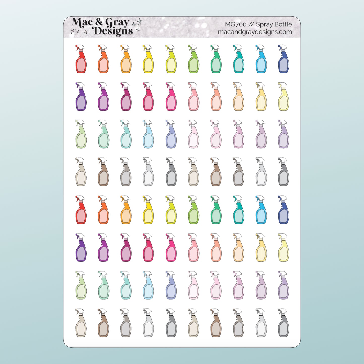 Spray Bottle | Functional Stickers