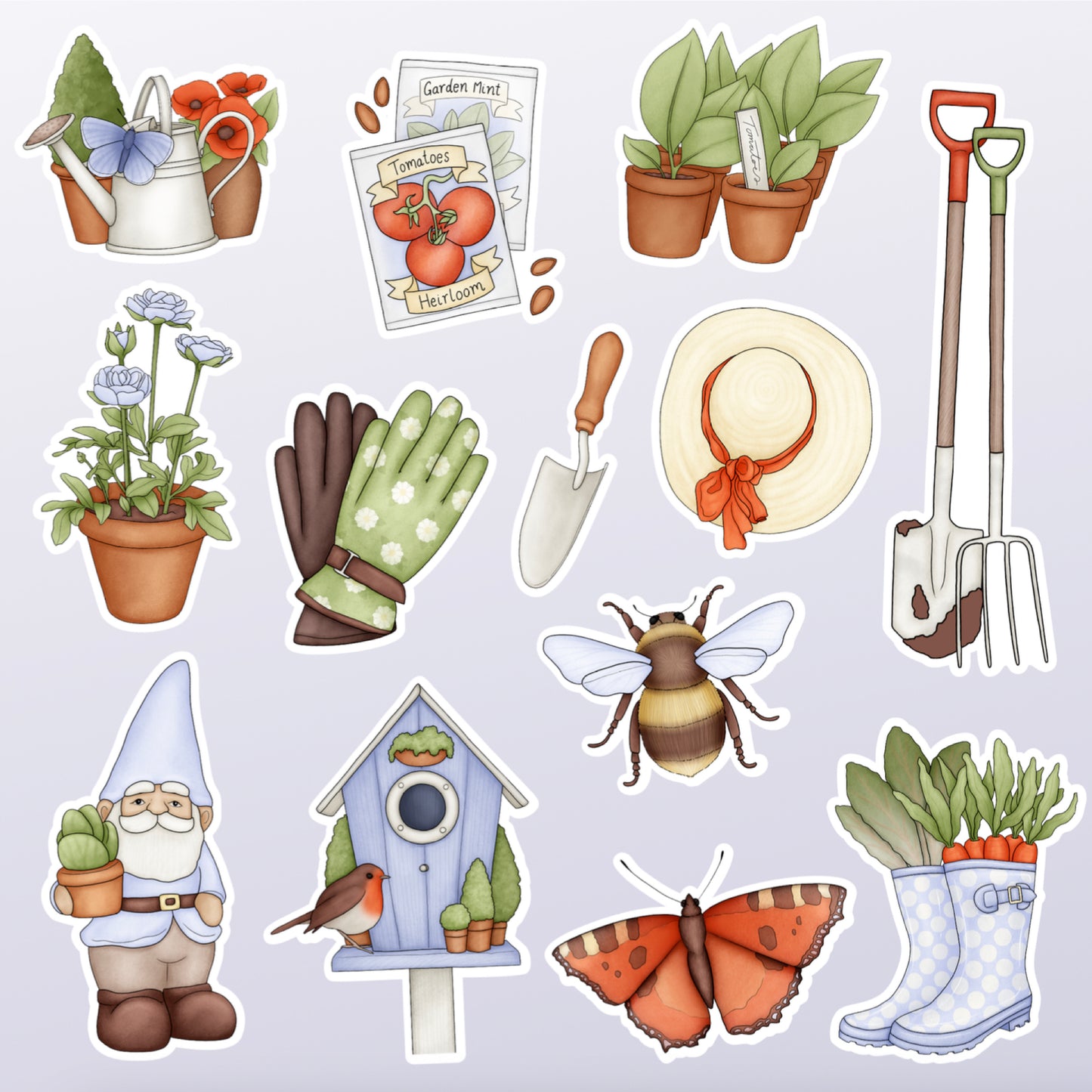 Spring Garden Stickers | Sticker Pack