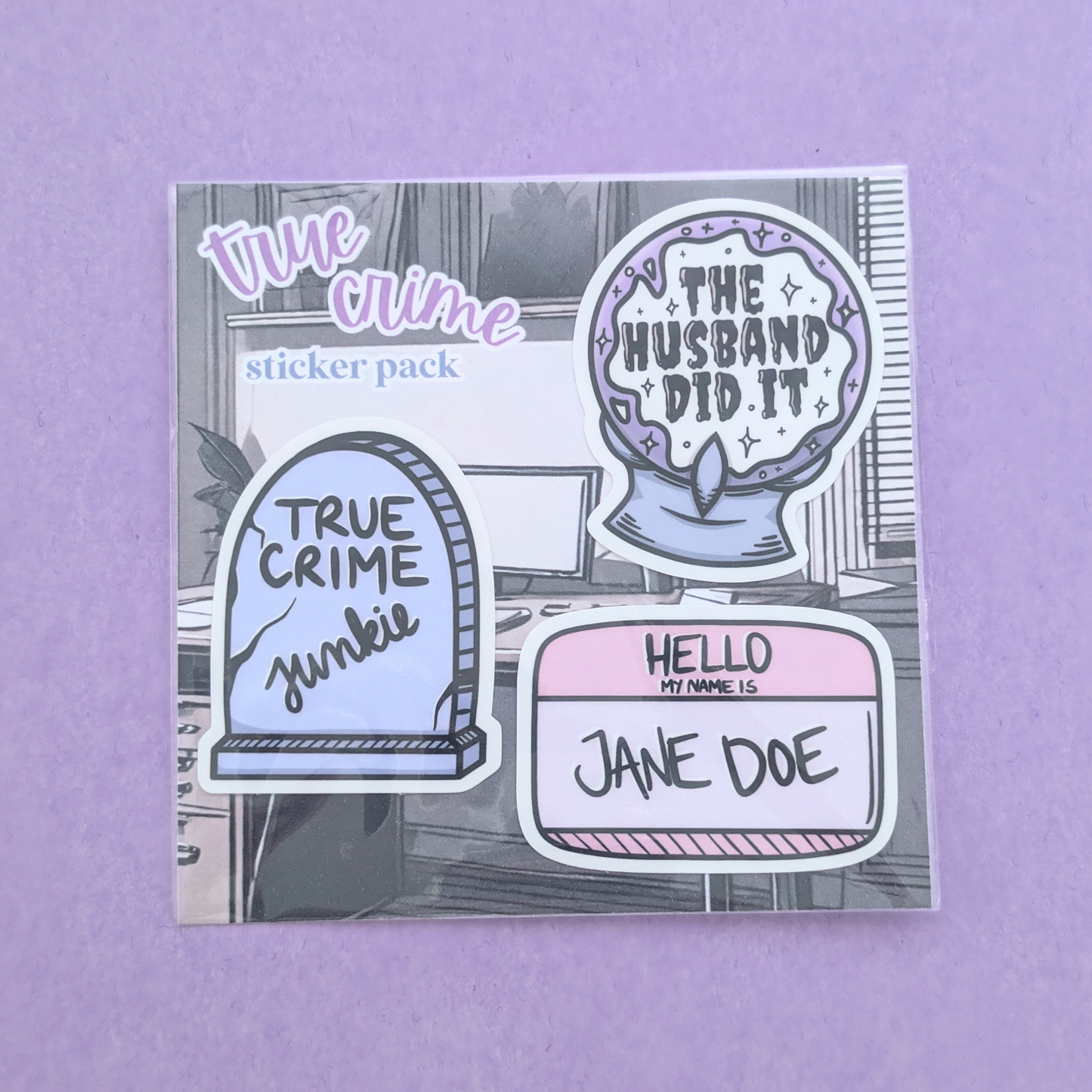 True Crime | Waterproof Sticker Pack