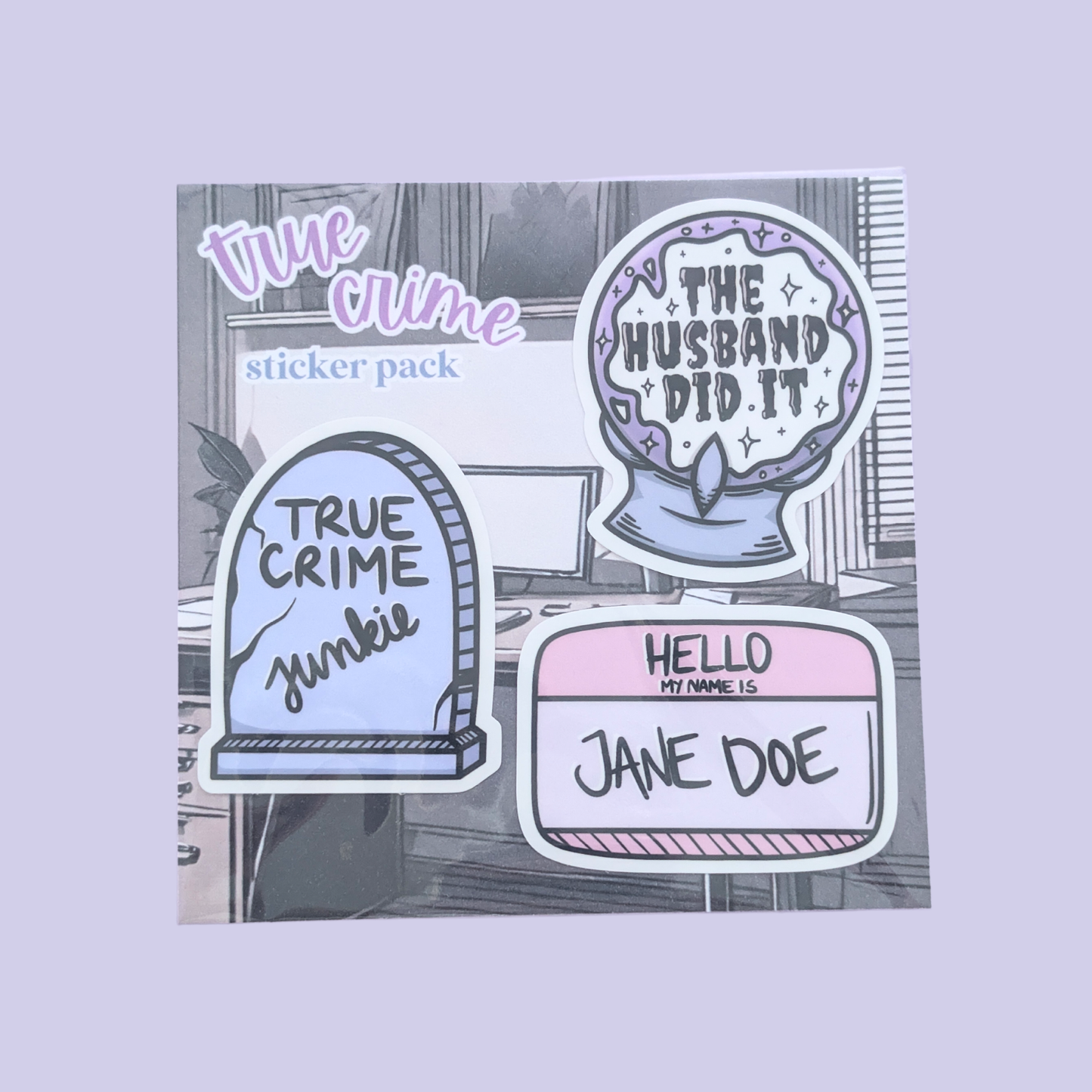 True Crime | Waterproof Sticker Pack