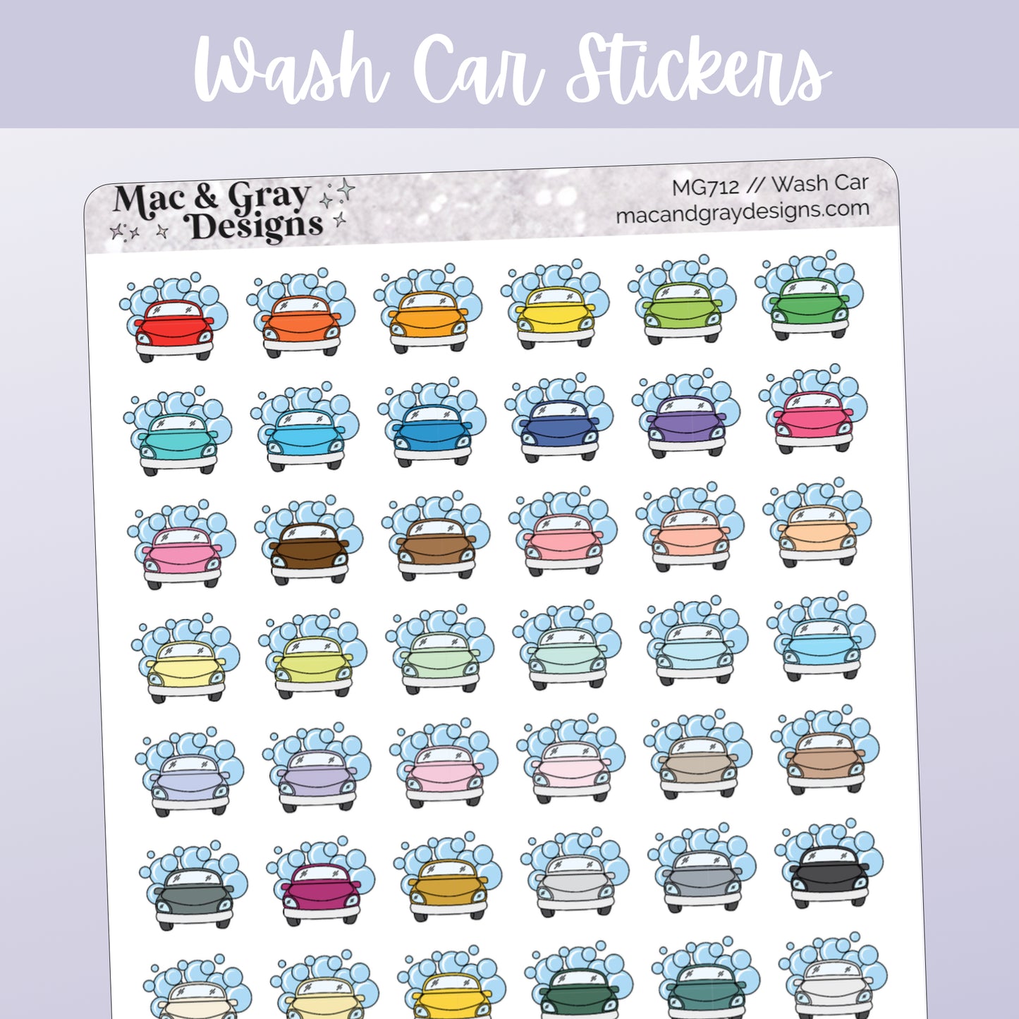 Car Wash | Functional Stickers