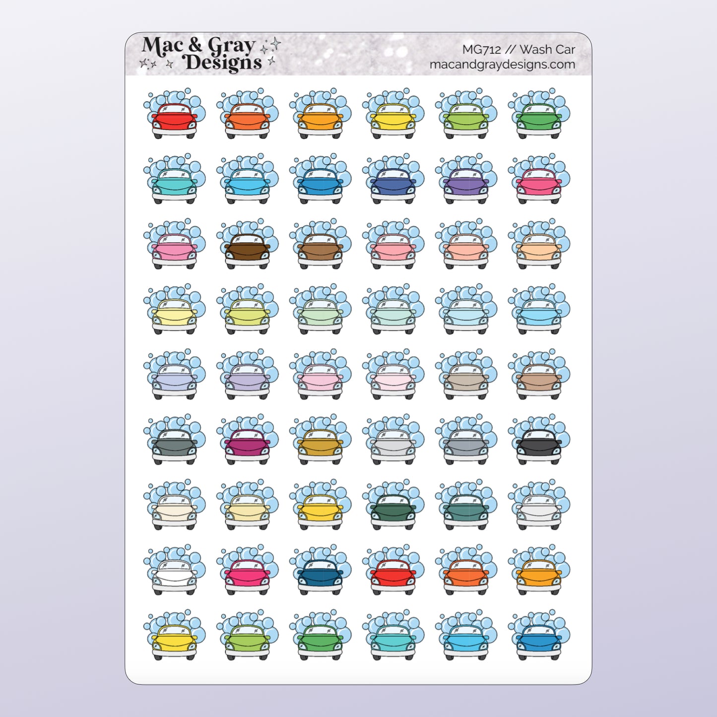 Car Wash | Functional Stickers