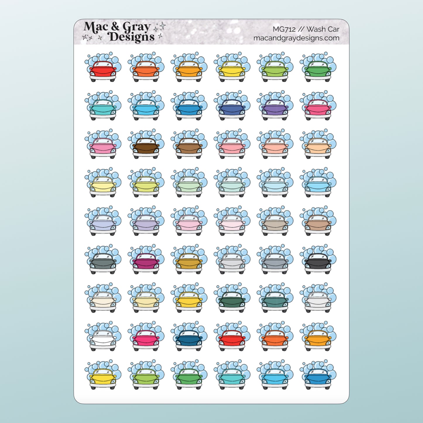 Car Wash | Functional Stickers