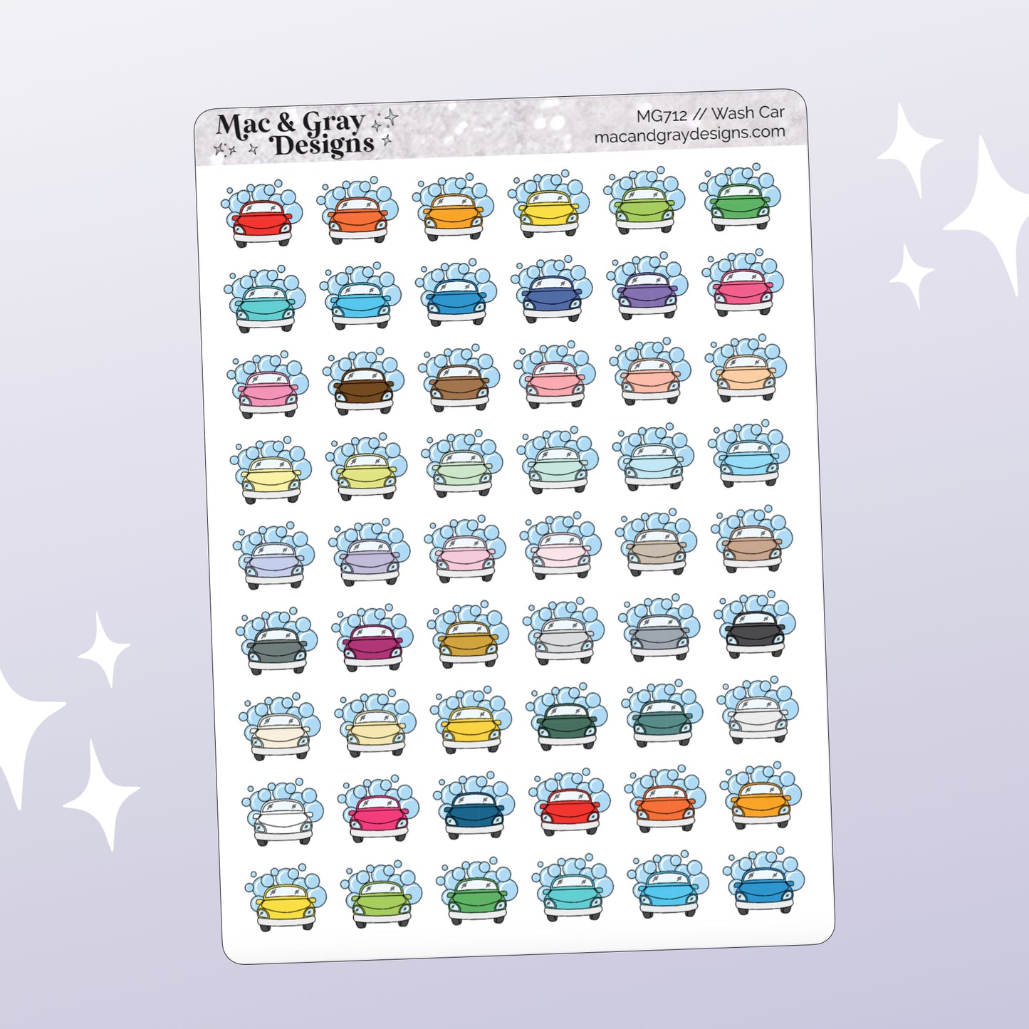 Car Wash | Functional Stickers