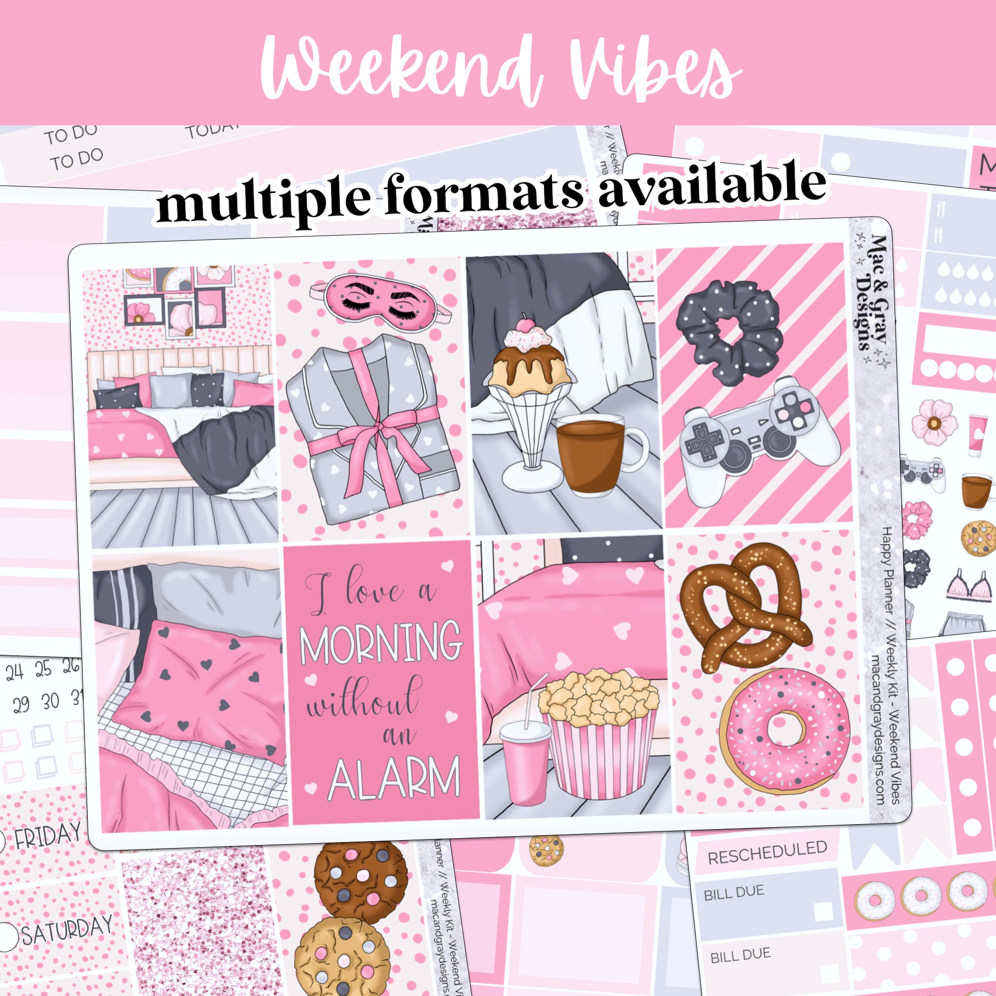 Weekend Vibes // Standard Vertical & Happy Planner Weekly Sticker Kit – macandgraydesigns weekend-vibes-standard-vertical-happy-planner-weekly-sticker-kit-macandgraydesigns