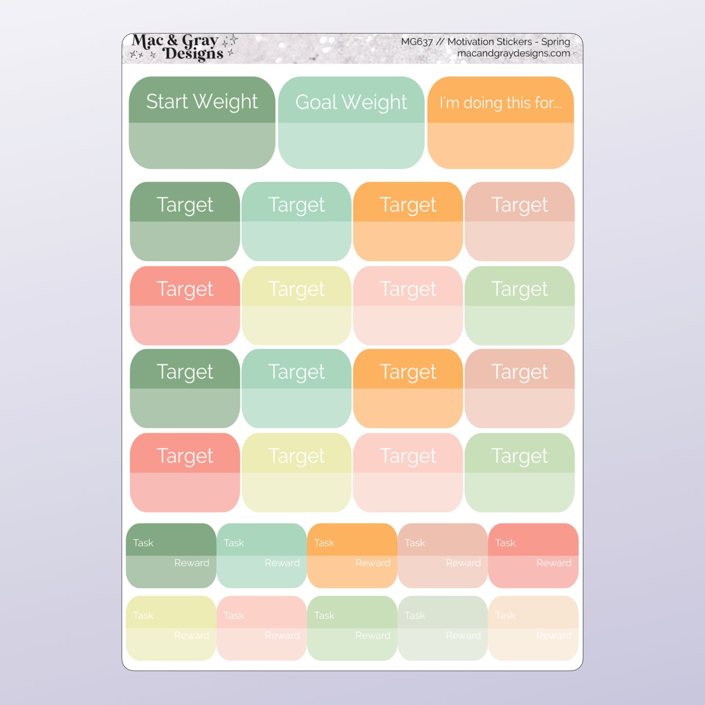 Spring Weight Loss Stickers | Health & Fitness Stickers