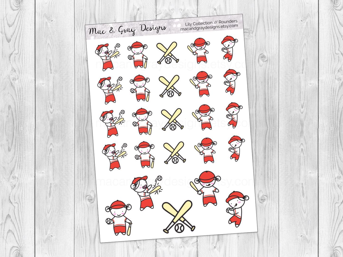 Rounders | Lily Character Stickers