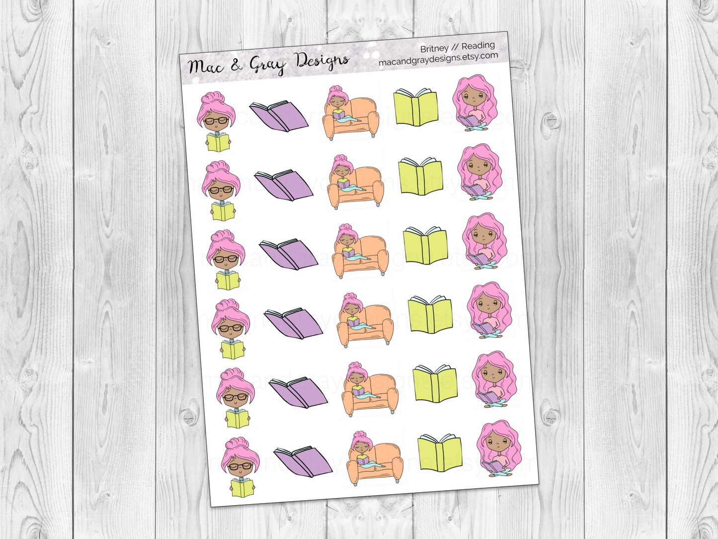 Reading | Character Stickers