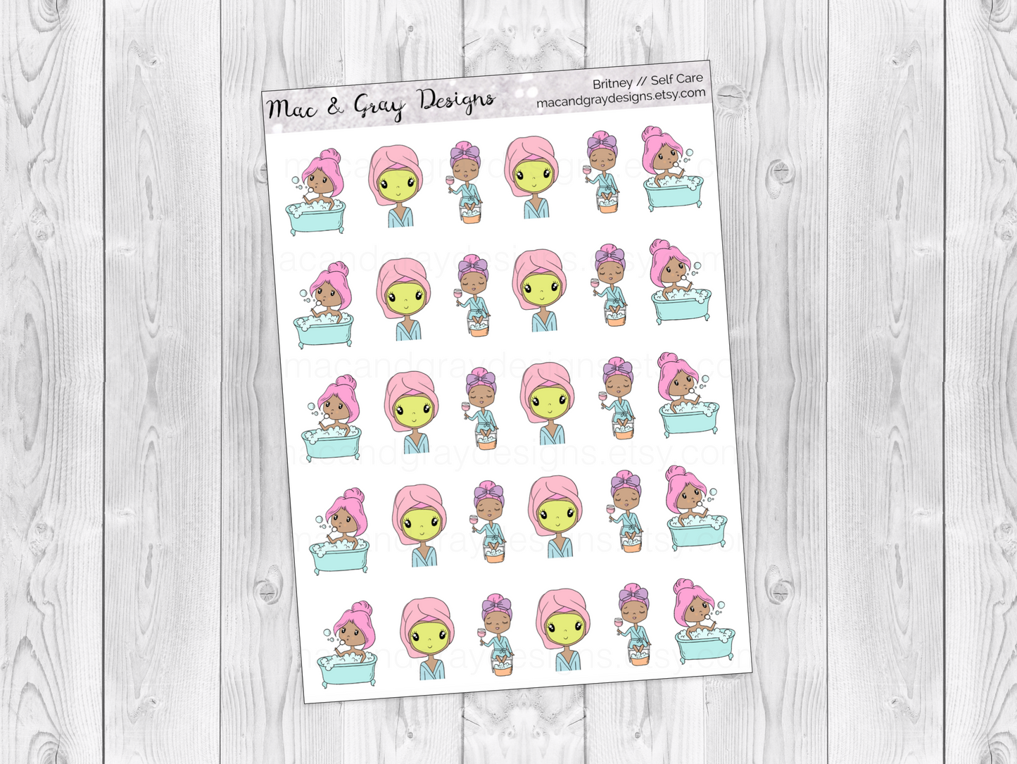 Self Care | Character Stickers