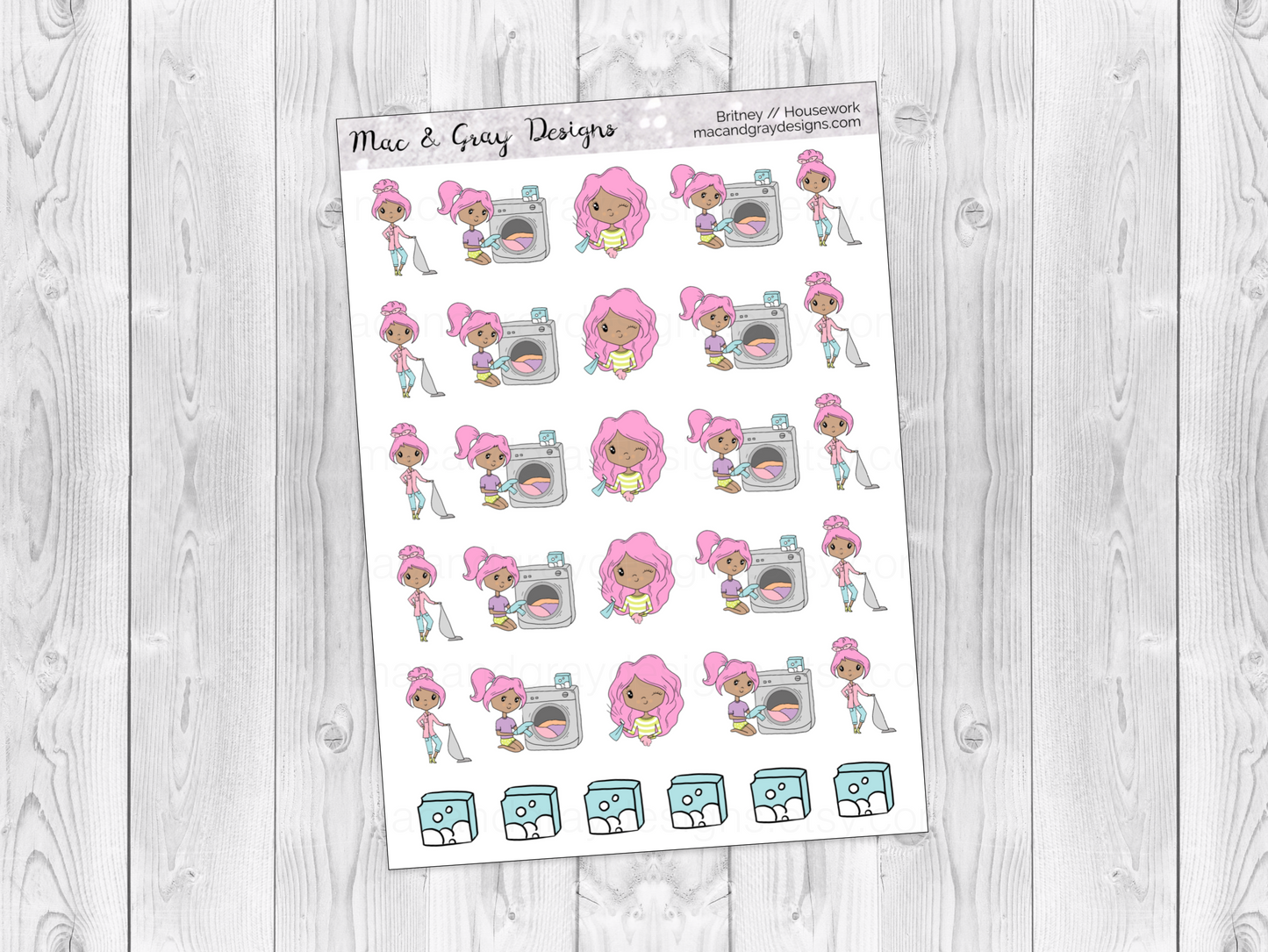 Housework | Character Stickers