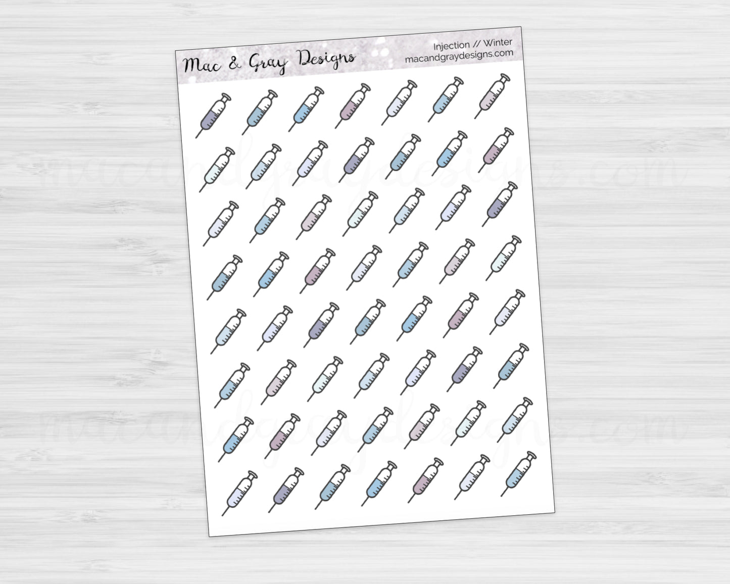 Injection Stickers | Spoonie Stickers