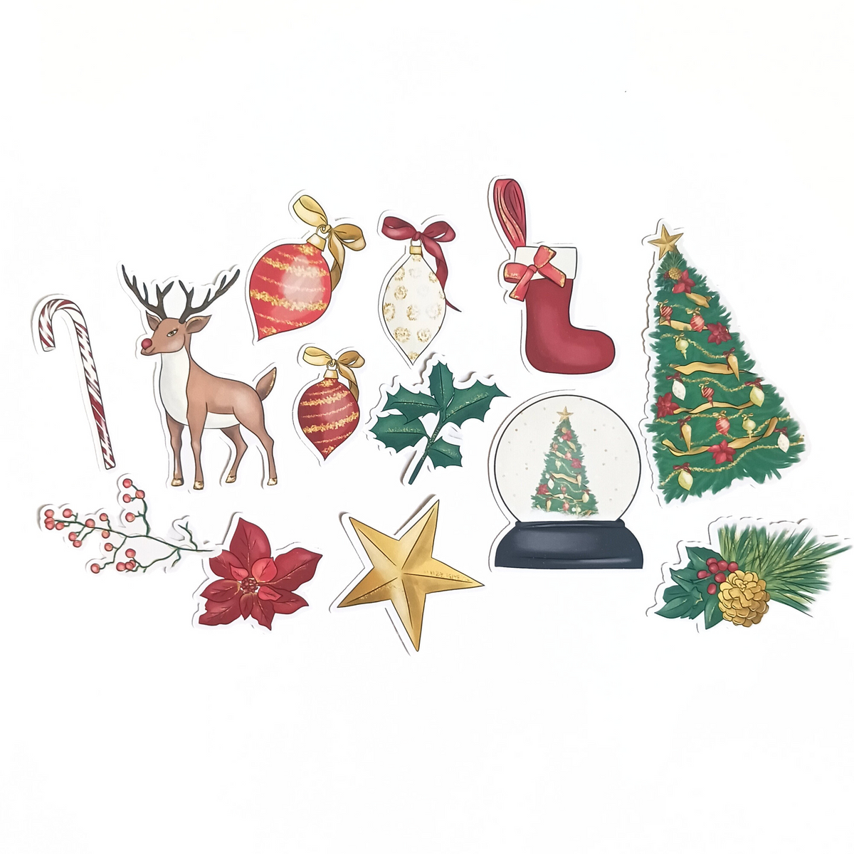 Jolly Patch Sticker Jolly Holly // Journalling Sticker Pack - Matte Vinyl Stickers ...