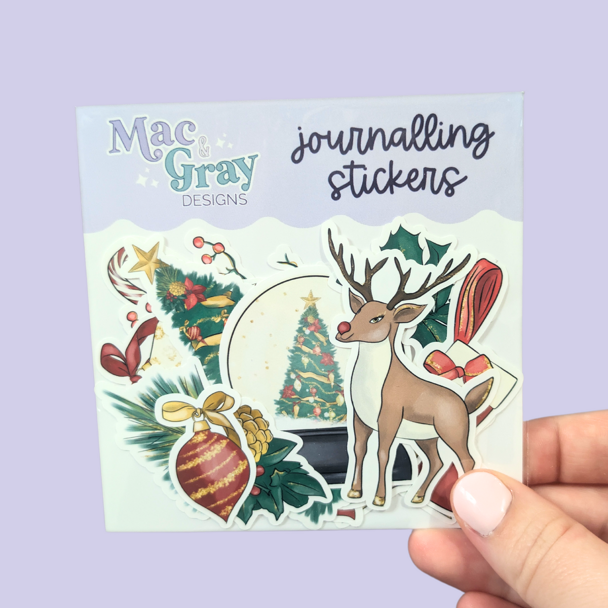 Jolly Patch Sticker Jolly Holly // Journalling Sticker Pack - Matte Vinyl Stickers ...