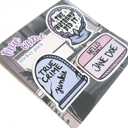 True Crime | Waterproof Sticker Pack