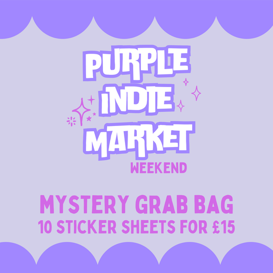 10 Mystery Sticker Sheets for £15 | Purple Indie Market
