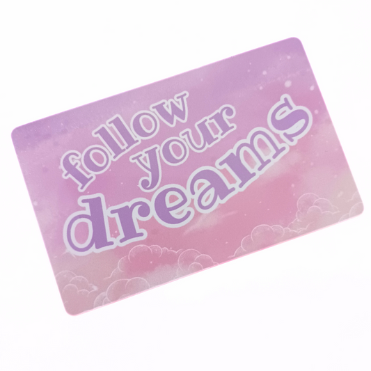 Follow Your Dreams | Washi Cutter Card