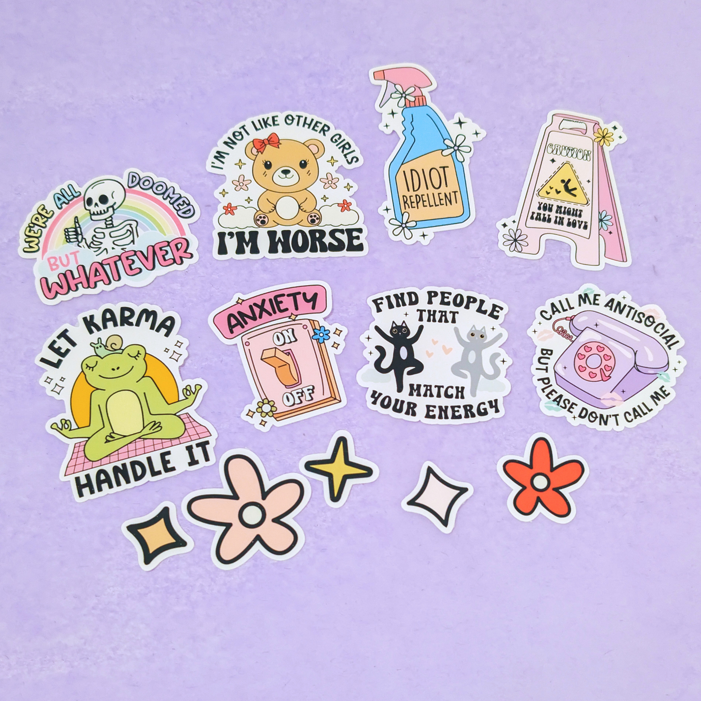 Sassy Girlhood Stickers // Journalling Sticker Pack