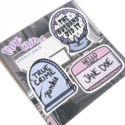 True Crime | Waterproof Sticker Pack
