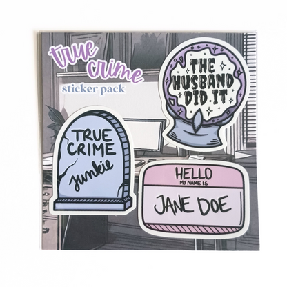 True Crime | Waterproof Sticker Pack