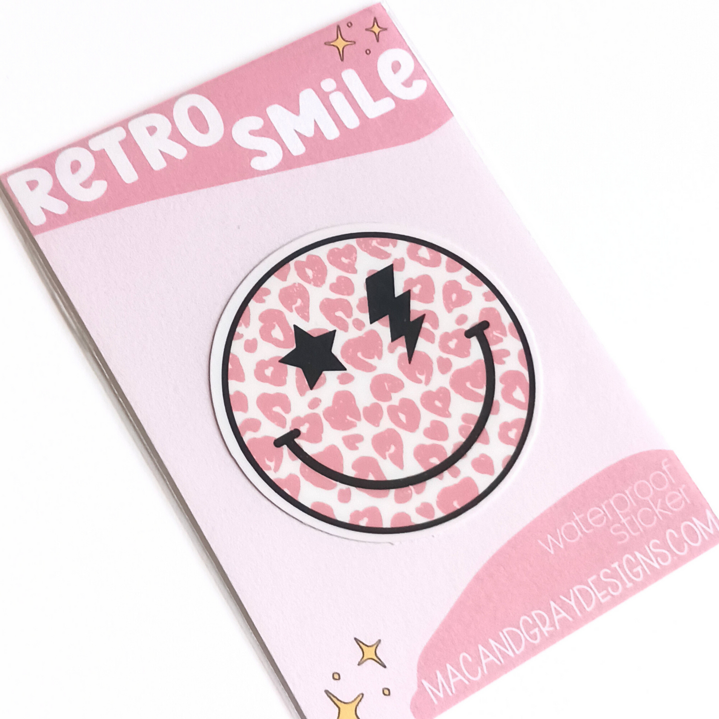 Retro Smile - Waterproof Sticker