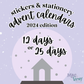 Planner Sticker Advent Calendar - 12 Days & 25 Days