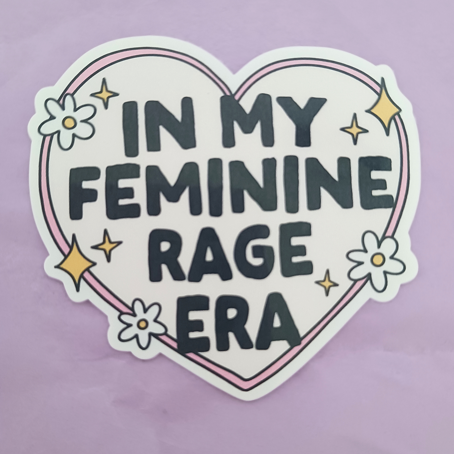 Feminine Rage Era - Waterproof Sticker