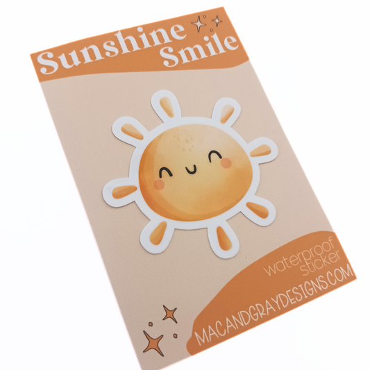 Sunshine Smile - Waterproof Sticker