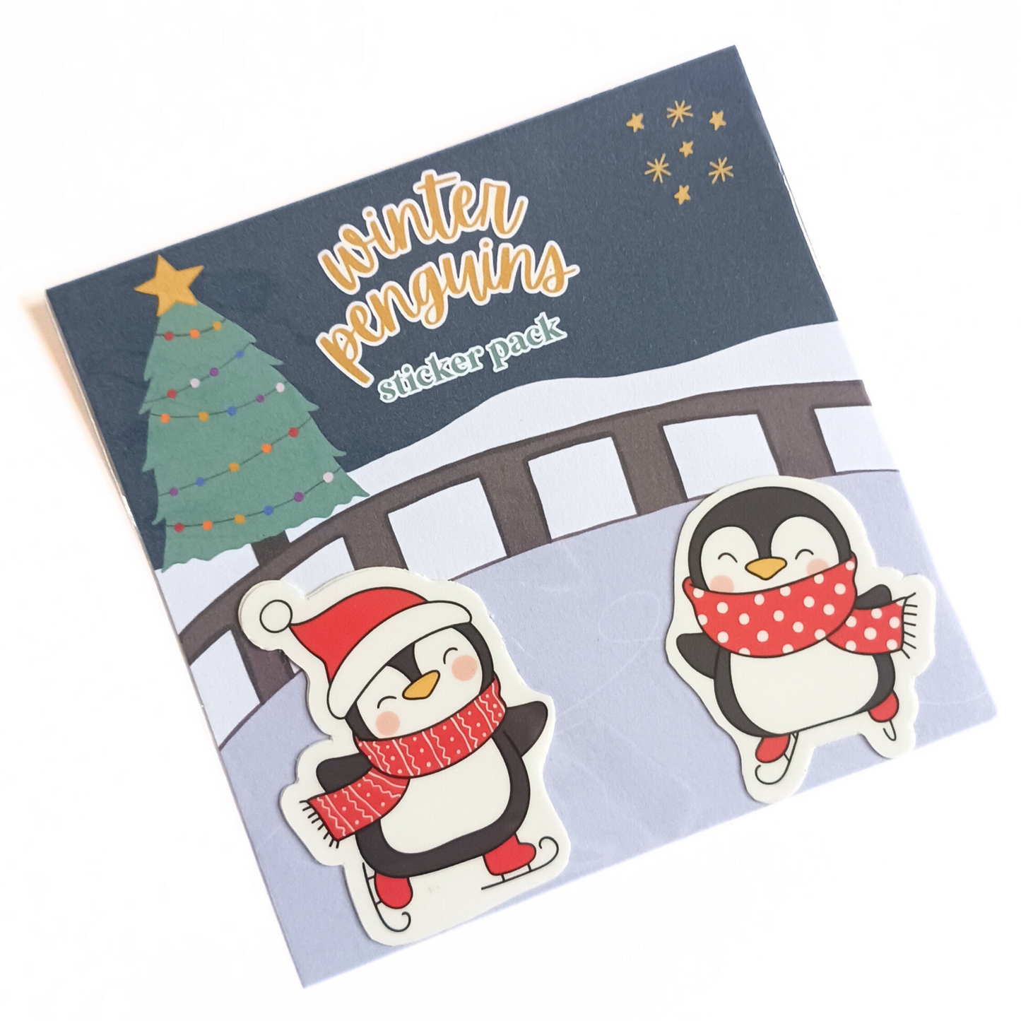 Winter Penguins - Waterproof Sticker Pack