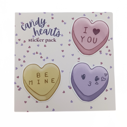 Candy Hearts | Waterproof Sticker Pack