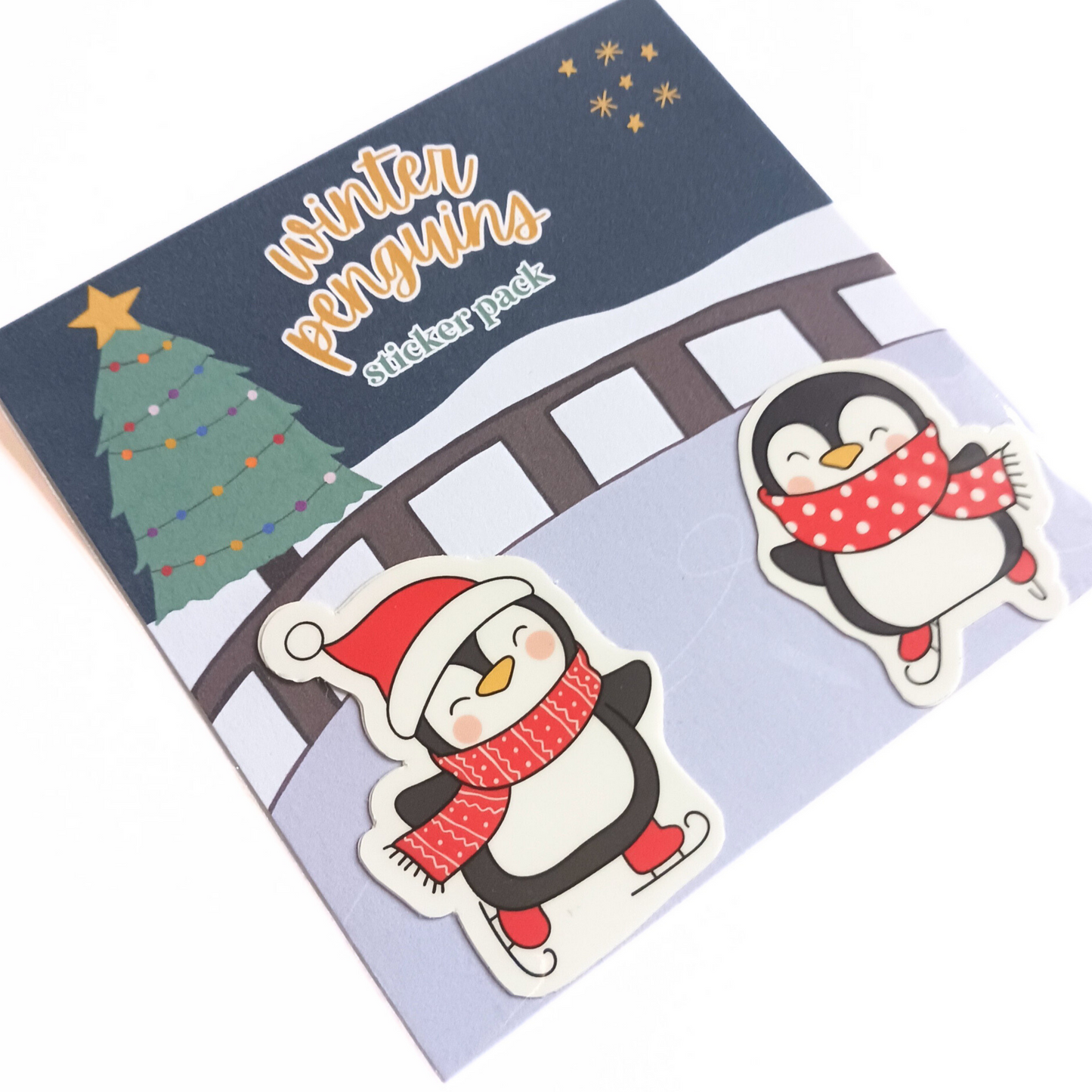 Winter Penguins - Waterproof Sticker Pack