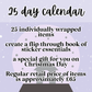 Planner Sticker Advent Calendar - 12 Days & 25 Days