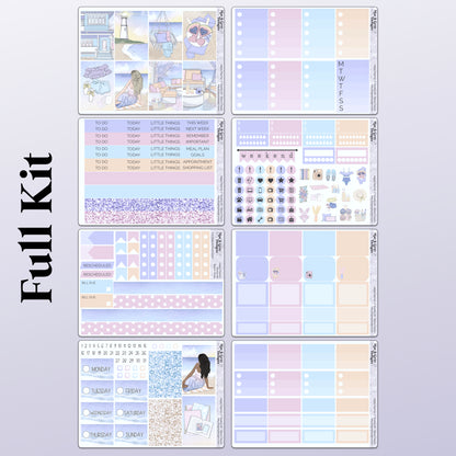 Beach House // Weekly Kit for Standard Vertical Planners, Happy Planner (Mini, Classic, Big), Hobonichi Weeks, Passion Planner & Scrapbooks