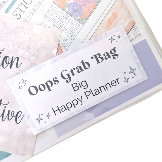 Big Happy Planner | Oops Grab Bag