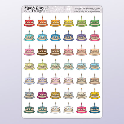 Birthday Cake | Deco Stickers
