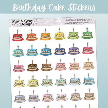 Birthday Cake | Deco Stickers