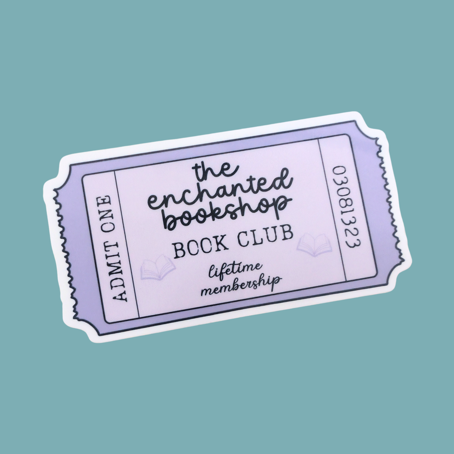 Book Club Ticket | Waterproof Sticker [Exclusive Art]