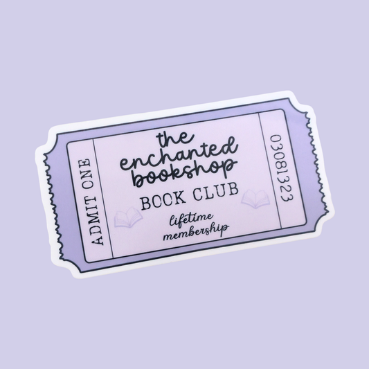 Book Club Ticket | Waterproof Sticker [Exclusive Art]