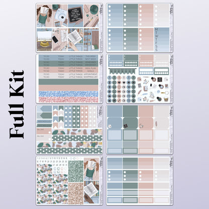 Bookish // Weekly Kit for Standard Vertical Planners, Happy Planner (Mini, Classic, Big), Hobonichi Weeks, Passion Planner & Scrapbooks