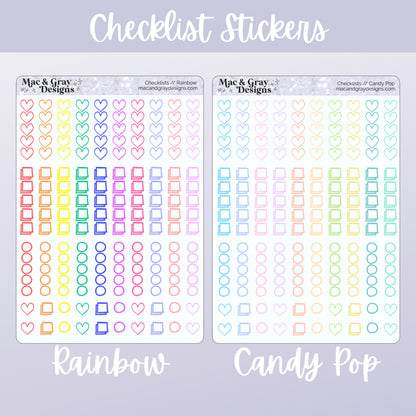 Checklists // Planner Sticker Essentials