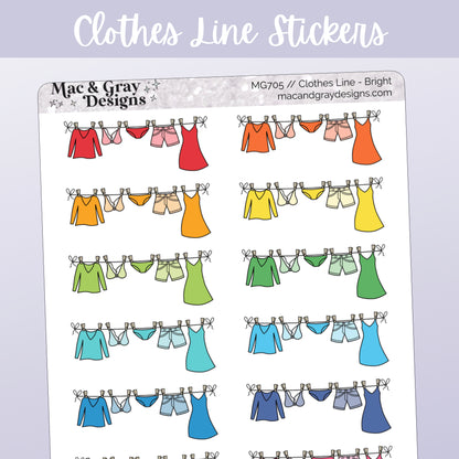 Clothes Laundry Line | Functional Stickers