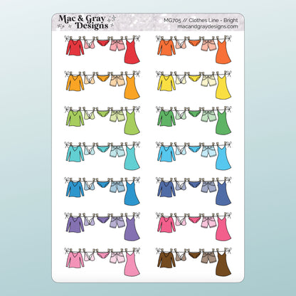 Clothes Laundry Line | Functional Stickers