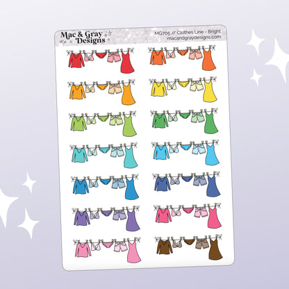 Clothes Laundry Line | Functional Stickers
