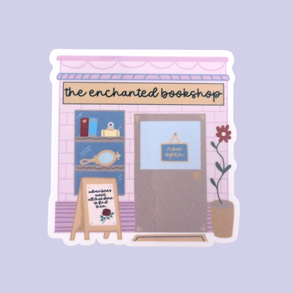 The Enchanted Bookshop | Waterproof Sticker [Exclusive Art]