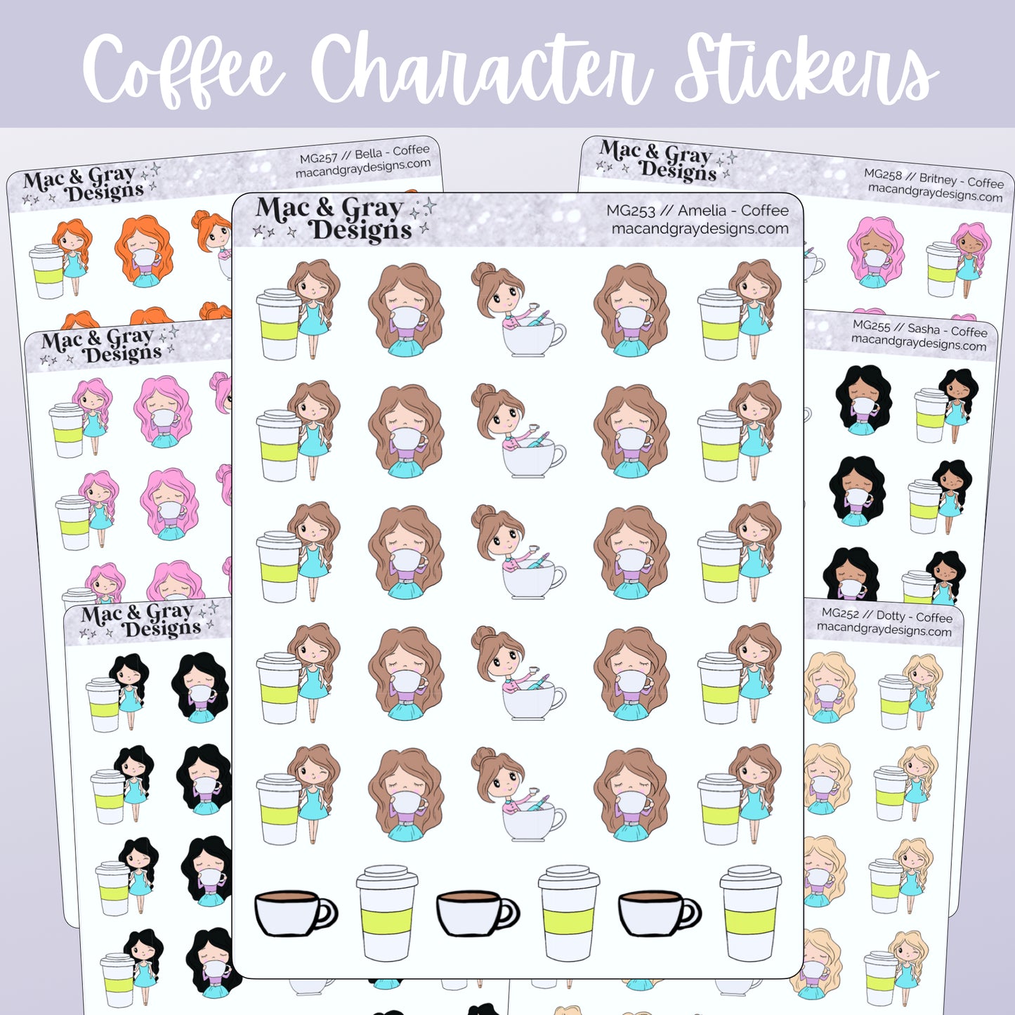 Coffee // Character Stickers