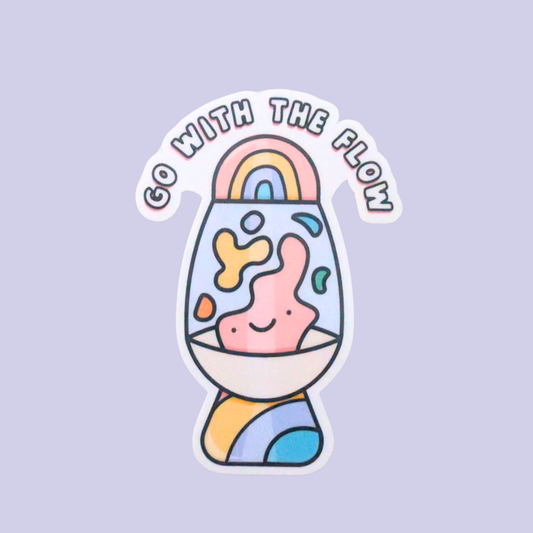 Go With The Flow | Waterproof Sticker