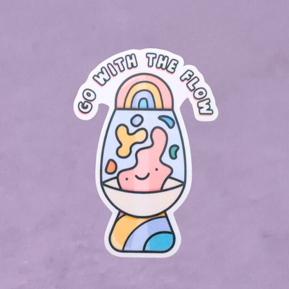 Go With The Flow | Waterproof Sticker