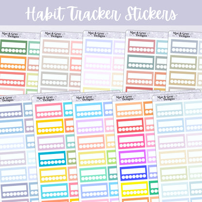 Weekly Habit Trackers | Planner Sticker Essentials